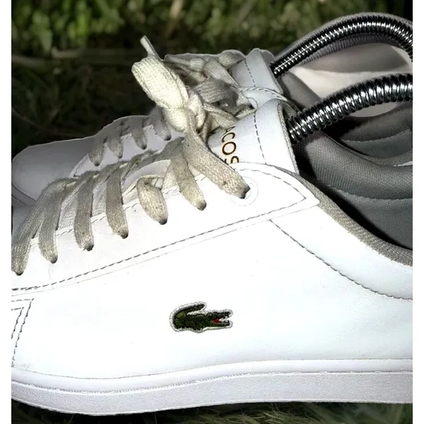 LACOSTE Hydez Sneaker In All White Leather Women's Size US 7.5 119-2-P SFA - Image 2