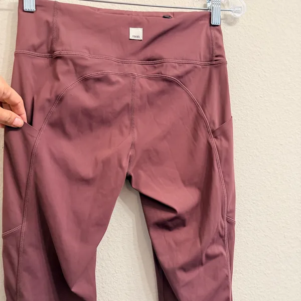 Vuori Stride Leggings VW429 Marsala Red‎ Womens Size S Yoga Athletic Pockets - Image 6