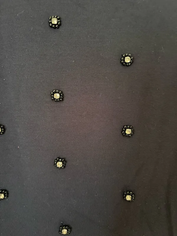 Ann Taylor Navy Beaded Shirt - Image 3