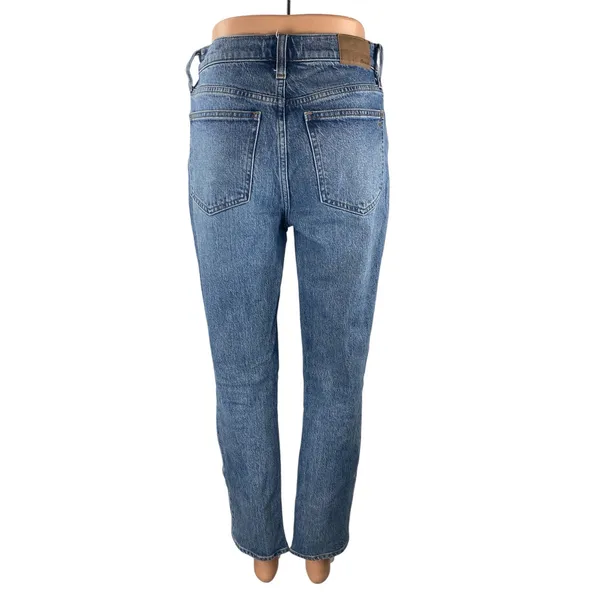 Madewell The Perfect Vintage Women's Blue Straight High Rise Denim Jeans Size 25 - Image 4