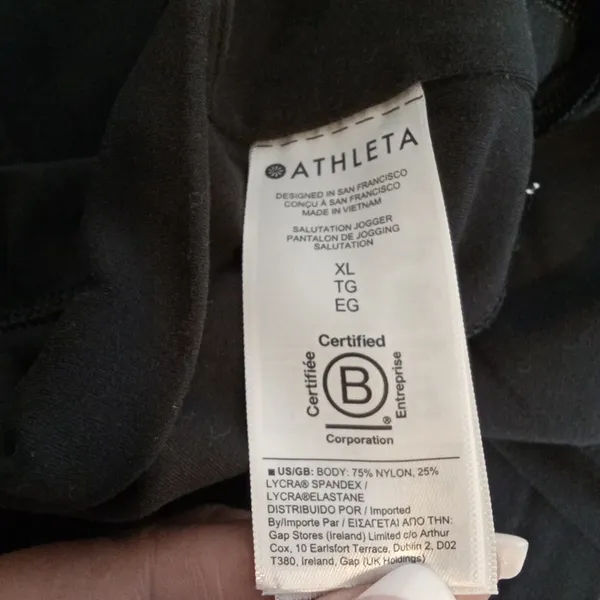 Athleta Salutation Pantalon Jogging Salution Relaxed Loungue Gym Womens XL - Image 5