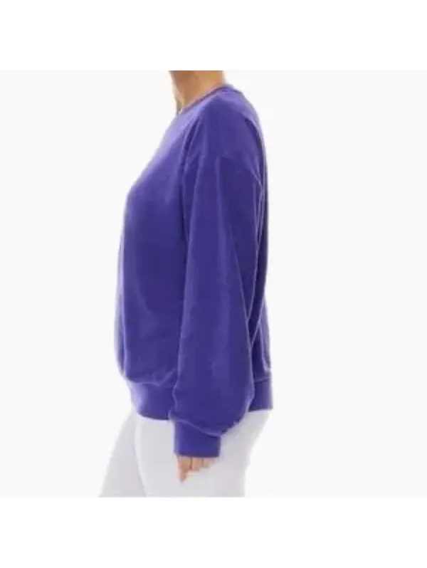 TNA purple terry crewneck - Image 2