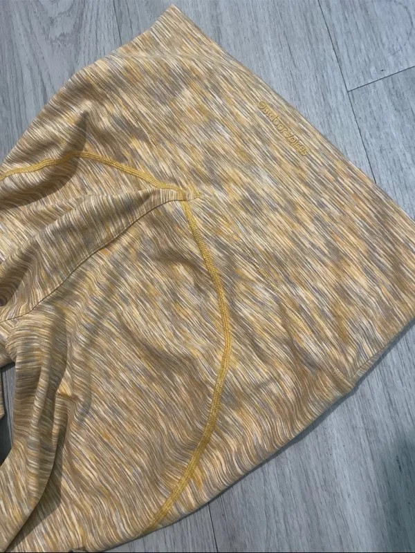Outdoor Voices Yellow Space-Dyed Leggings - Image 3