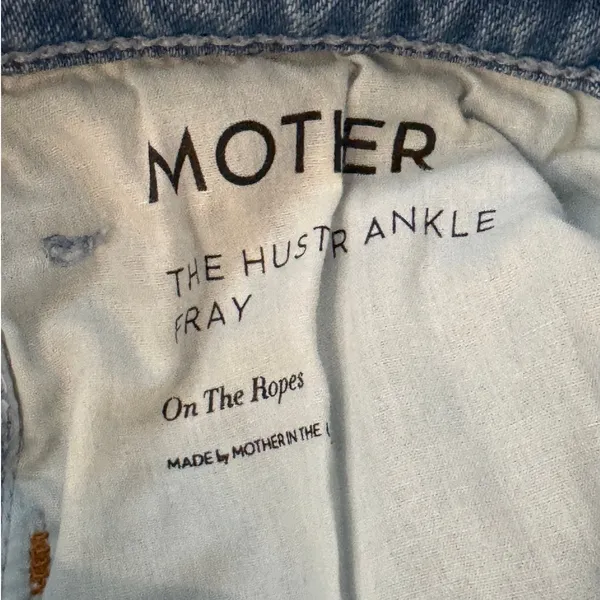 Mother Denim The Hustler Ankle Fray On The Ropes Jeans Size 27 - Image 13
