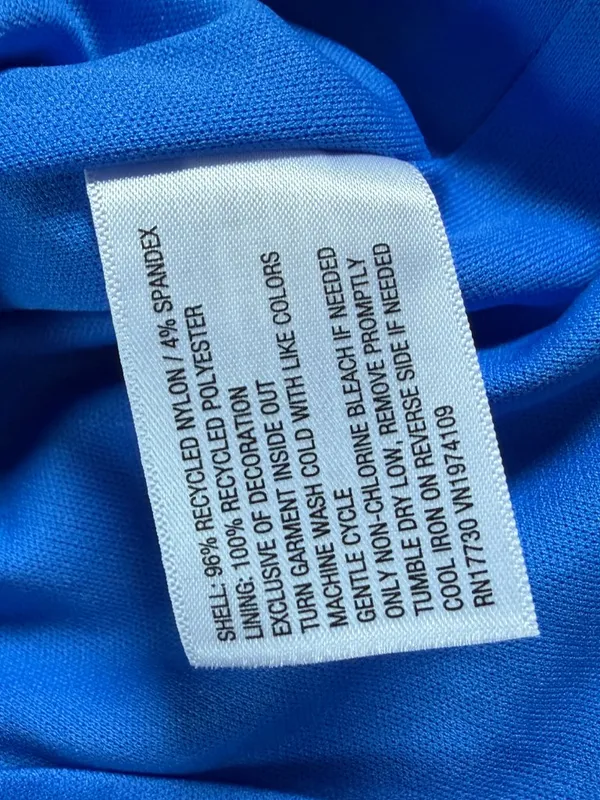 Wild Fable Bright Blue Stretch Lace Seamless Halter Top Size XS - Image 7