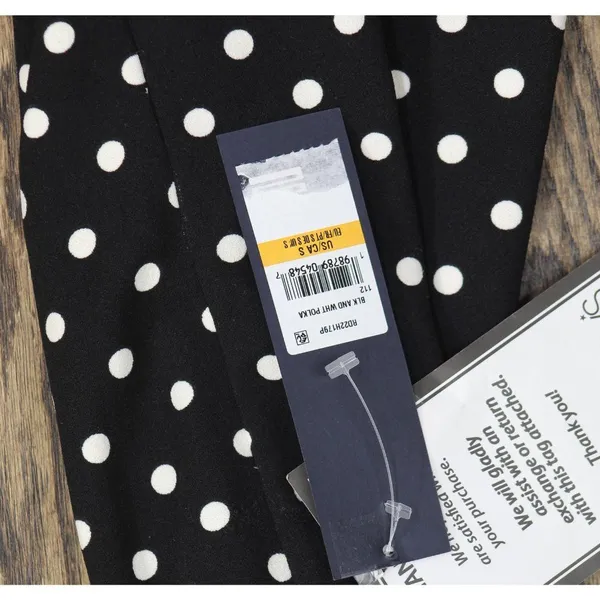 NWT Rachel By Rachel Roy Harland Printed Halter Polka Dot Dress Black / White S - Image 8