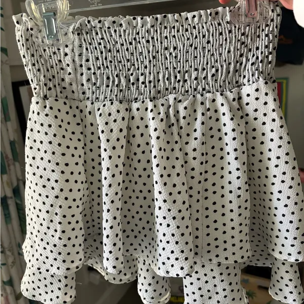Altar'd State Black and White Polka Dot Full Skirt - Image 2