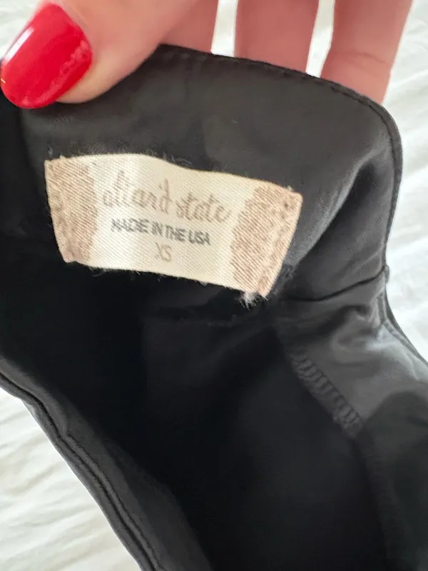 Altar'd State Black Faux Leather Skirt - Image 3