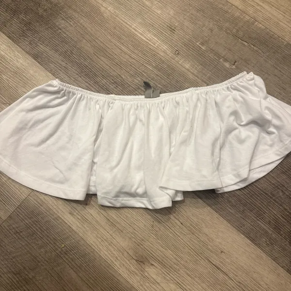 ASOS White Ruffle‎ Tube Top - Size US 4 - Image 2