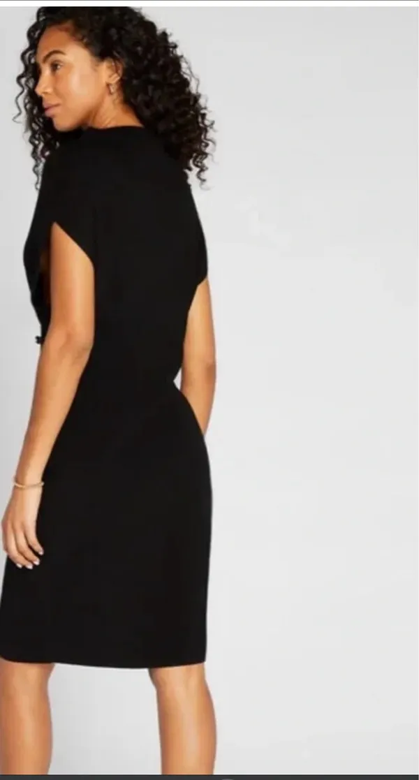 Club Monaco Abhy Sweater Dress in black - Image 2