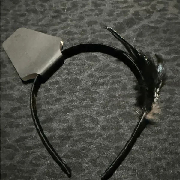 Black Feather Headband - Image 5