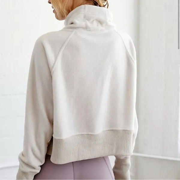 FREE PEOPLE MOVEMENT BY FP‎ Westlake Pullover Sweatshirt Cream White Small - Image 2