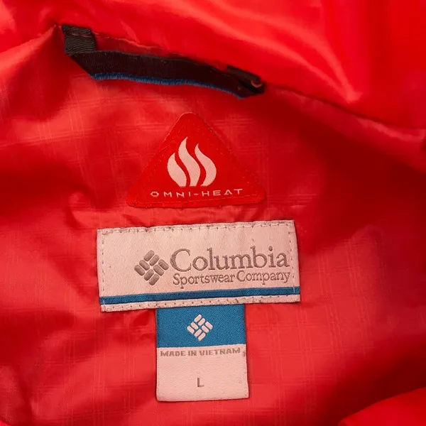 Columbia‎ Omni Heat Insulated Jacket Women L Coral Gorpcore Outdoors Full Zip - Image 4