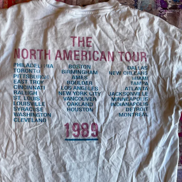 Rolling Stones T-shirt Steel Wheels Tour ‘89 Repro XS - Image 5
