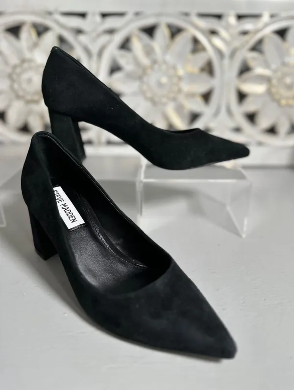 Womens Lend Suede Dressy Heels - Image 4