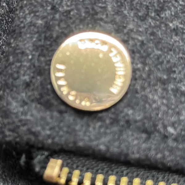 Michael Kors Dark Gray Wool Coat with Gold Hardware size M - Image 5