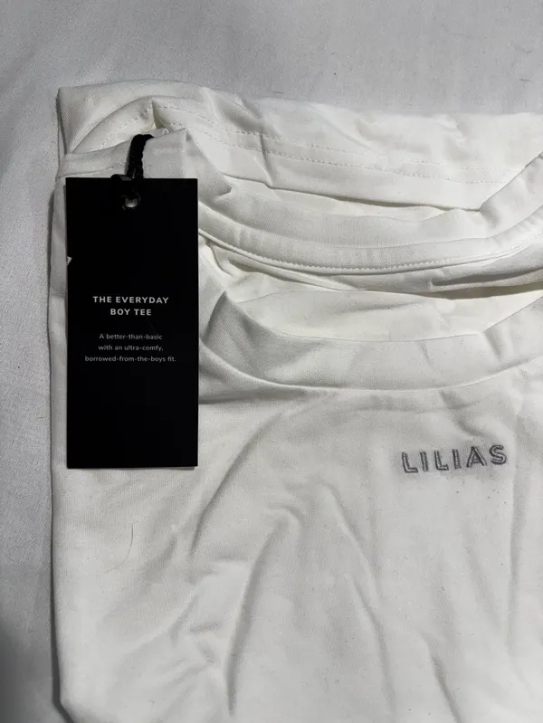 Lilias Active The Everyday Boy Tee oversized White Size XXL - Image 3