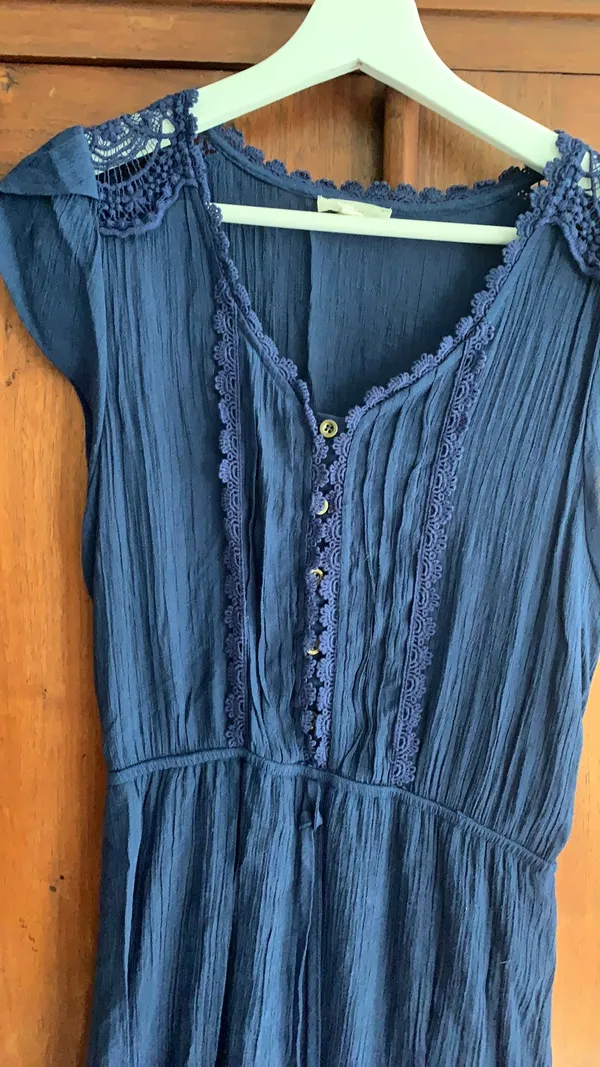 Navy Sundress Blue Size M - Image 3