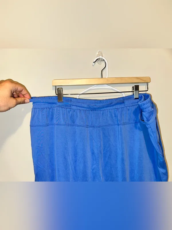 By Anthropologie Blue Modal Drawstring Lounge Trouser Pants XL - Image 5