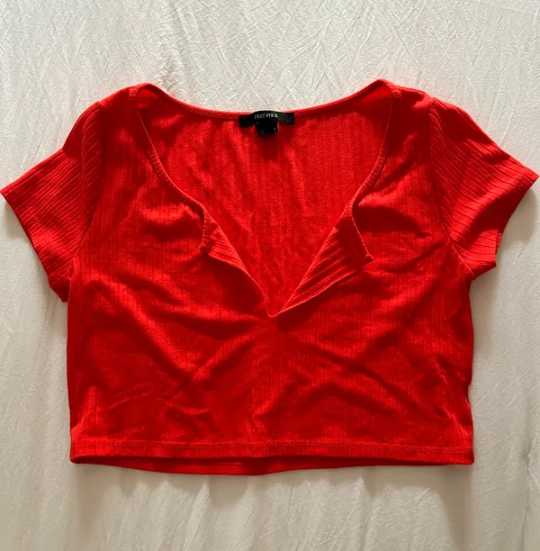 Red Crop Top - Image 2