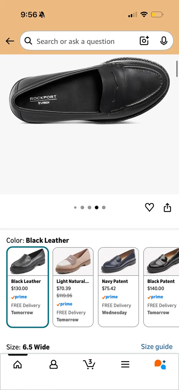 Rockport Loafers Black Size 7 - Image 2