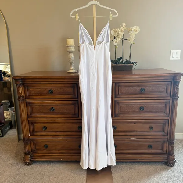 Nookie Sade Mesh Gown White Size Medium $319 Retail - Image 3