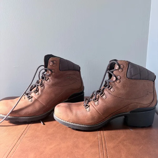 Merrell Chateau Mid Lace Waterproof Leather Boots | Size 10.5 - Image 5