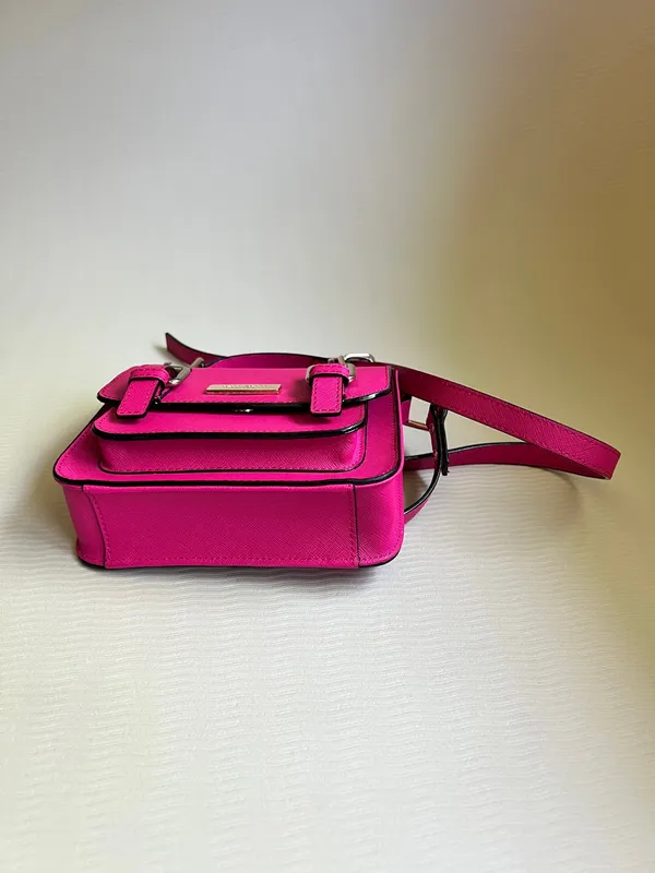 Kate Spade Essex Scout Mini Crossbody Hot Pink Saffiano Leather NWOT - Image 6