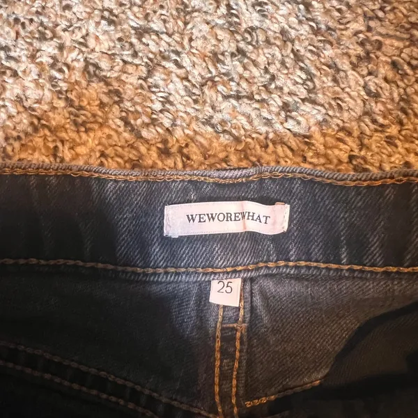 WEWOREWHAT High Rise Black Wash Denim Jeans‎ Size 25 - Image 2