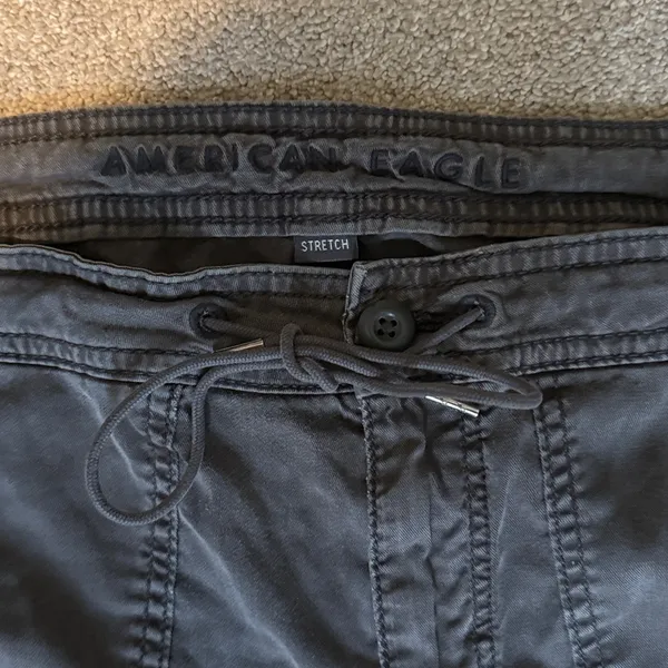 American Eagle Dark Brown Baggy Wide Leg Pants Size 10 - Image 4