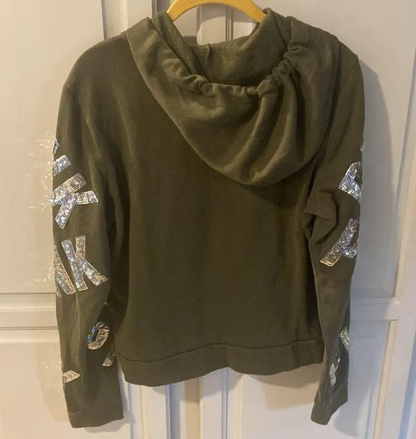 Pink: olive green sweater - Image 6