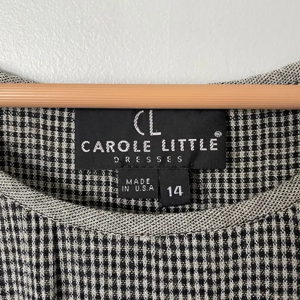 Carole Little Vintage Maxi Dress Gingham Embroidered Cottagecore Cotton Size 14 - Image 12
