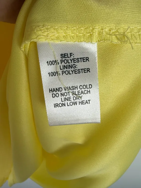 NWT Lulus Freestyle Shift Dress Short Sleeve V-Neckline Mini Yellow Size XS NEW - Image 5