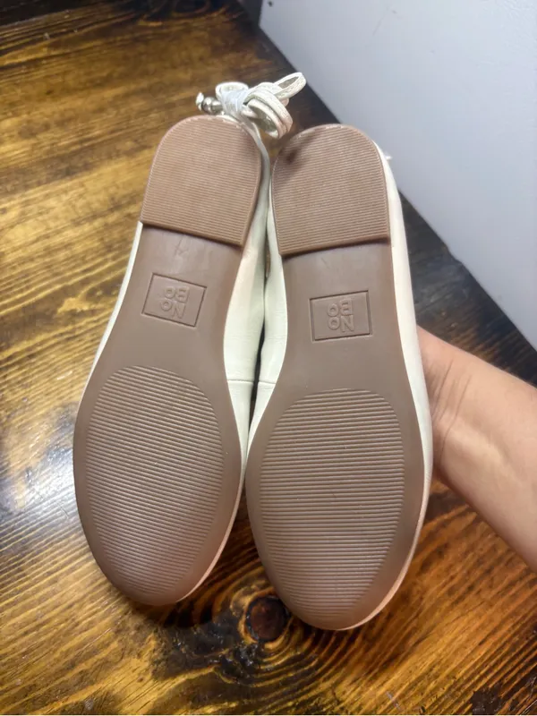 No Boundaries Beige Corset Ballet Flats Size 6.5 - Image 8