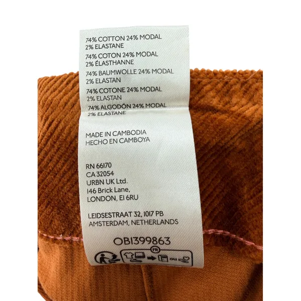 Maeve by Anthropologie The Colette Corduroy Wide Leg Pants Bronze 29 NEW - Image 8