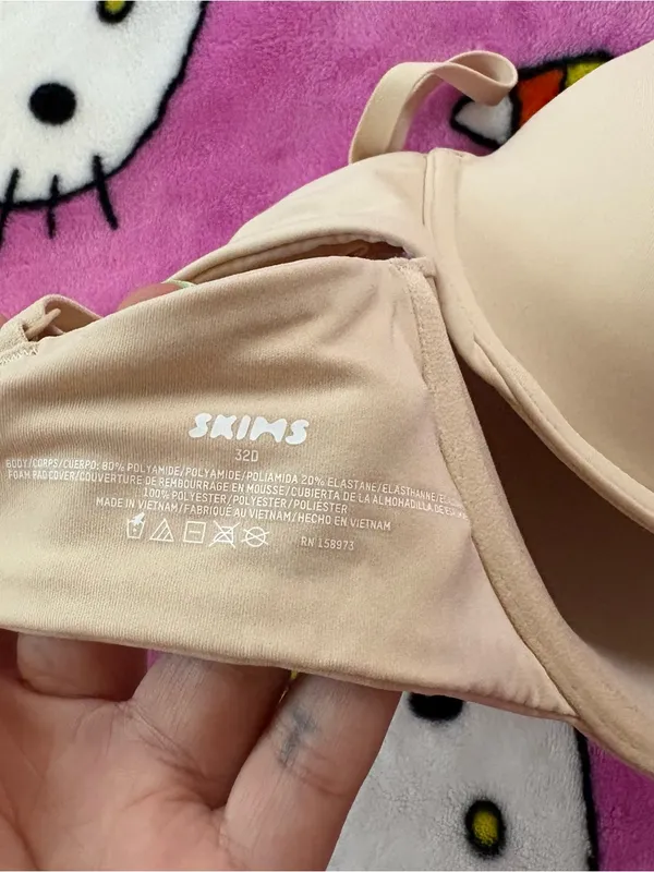 Nwot skims 32D beige light bra women’s casual - Image 4