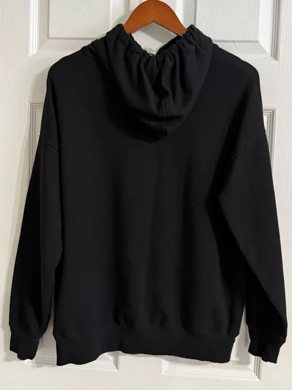 Buffalo David Bitton Black Super Soft Pullover Hoodie Sweatshirt Small - Image 6