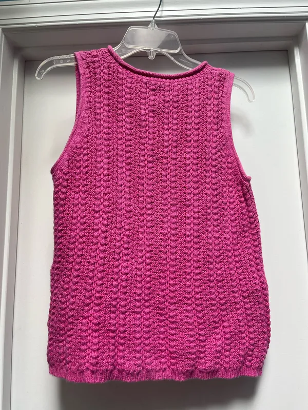 Evan Picone Pink Sweater Vest - Image 2
