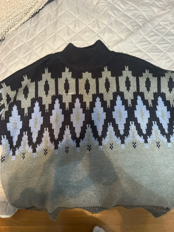 Winter sweater Gray Size M - Image 3