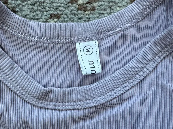 Laslulu Modal Ribbed Knit Racerback Tank Top Lavender Medium - Image 2