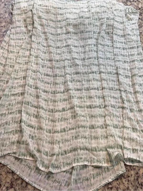Blush Green and white striped tie dye maxi dress - Image 4