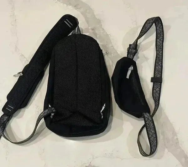 Chaco Radlands Sling Pack and Mini Hip Pack Matching Set Black Silver Metallic - Image 10
