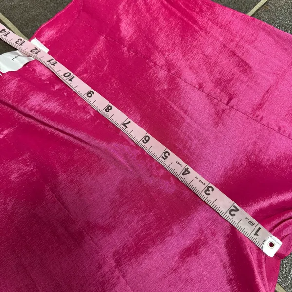 Hosbjerg Elora High Waist Pink Flare Pants Slit Hems Hot Pink Medium M NWT NEW - Image 11
