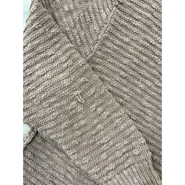 Free People Textured Knit Sweater Brown Oversized Slouchy Pullover Women’s Large - Image 3