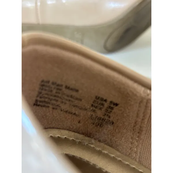 Comfort Plus by Predictions Nude Patent Round Toe Pumps Heels Size 5‎ - Image 9