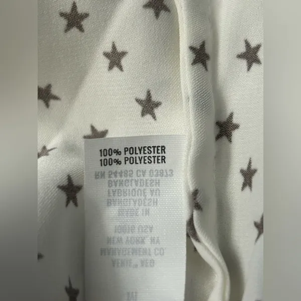aerie Women’s White & Brown High Low Star Tank Top Sleeveless Blouse SZ MD NWT - Image 14