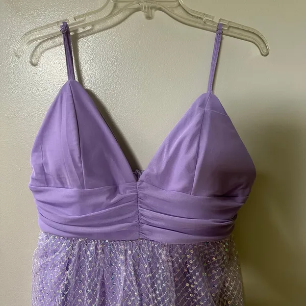 SheIn Purple sequin mini dress - Image 2