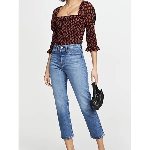 Levi's Wedgie Straight Jeans in Jive Sound Blue‎ Size 26 - Image 3