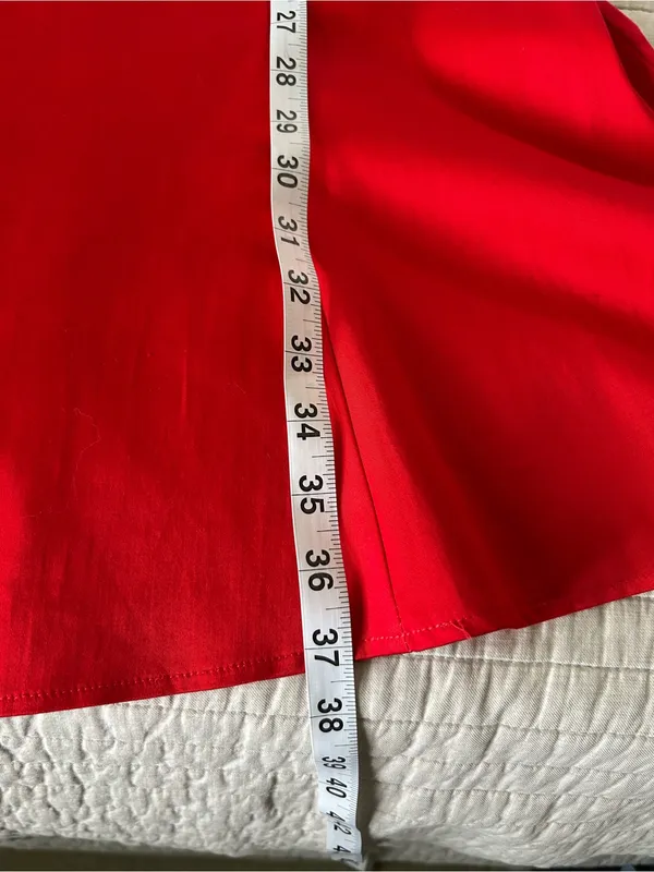 Madison Lee Vtg red babydoll retro pin up bow sailor mini swing A line dress 12 - Image 12