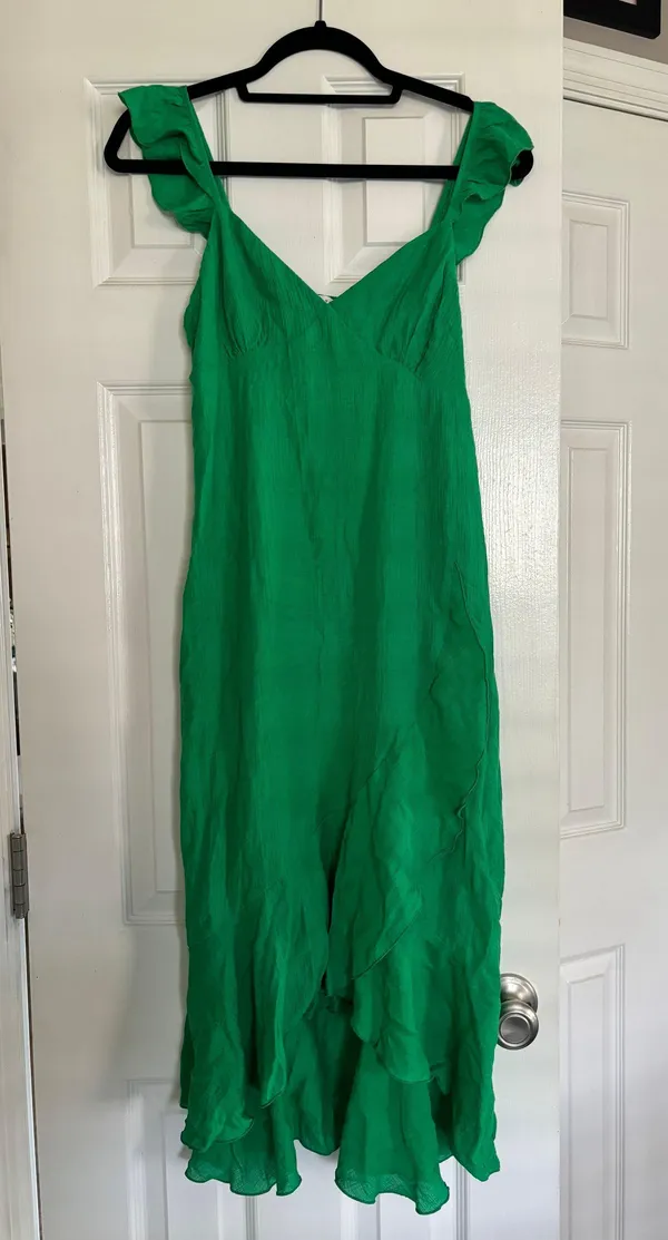Lush Midi Green Summer Dress - Image 2